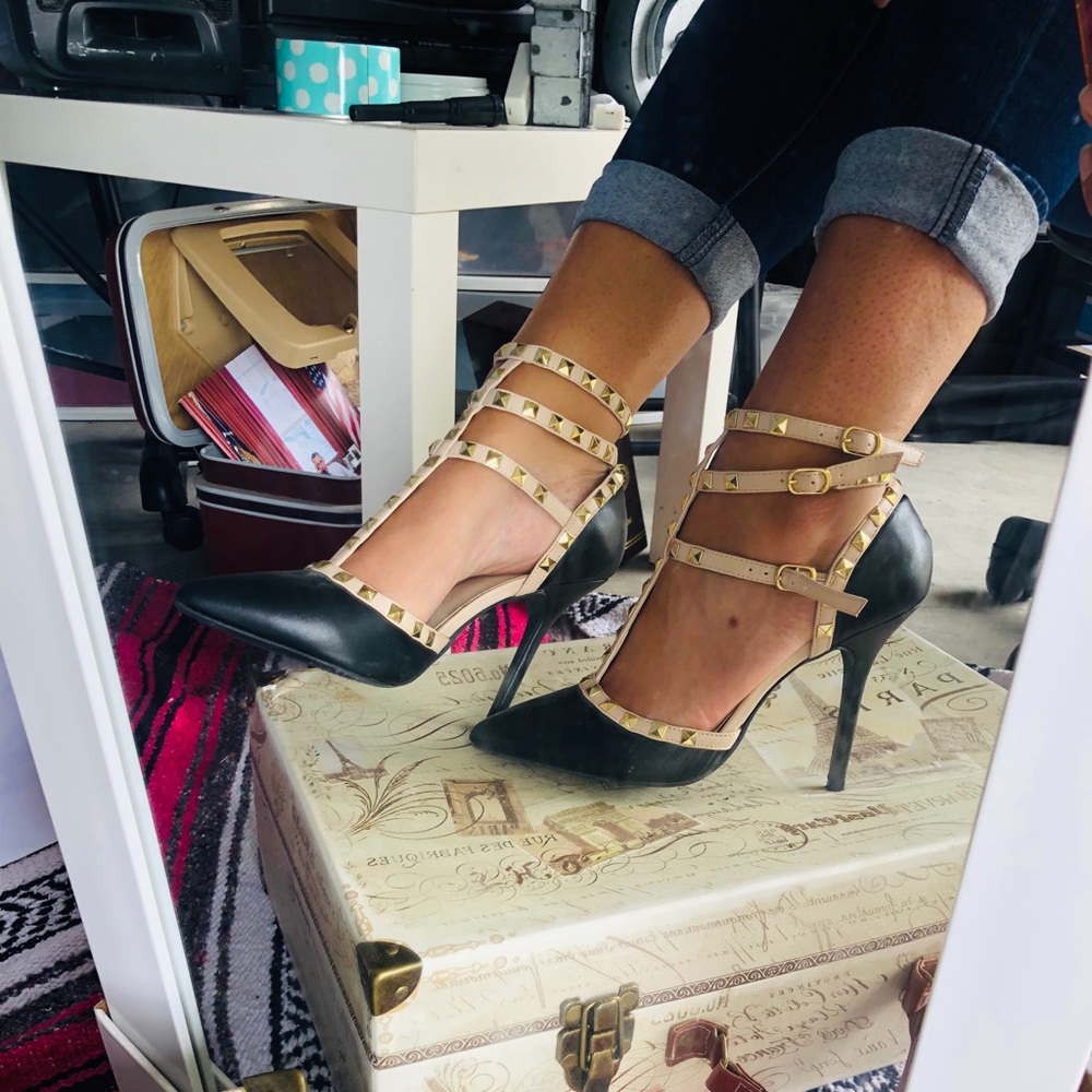 Studded heels by Charlotte Russe